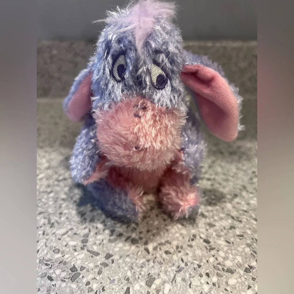 Vintage Disney Store Eeyore Sugar Sweet Pink Purple Sparkle